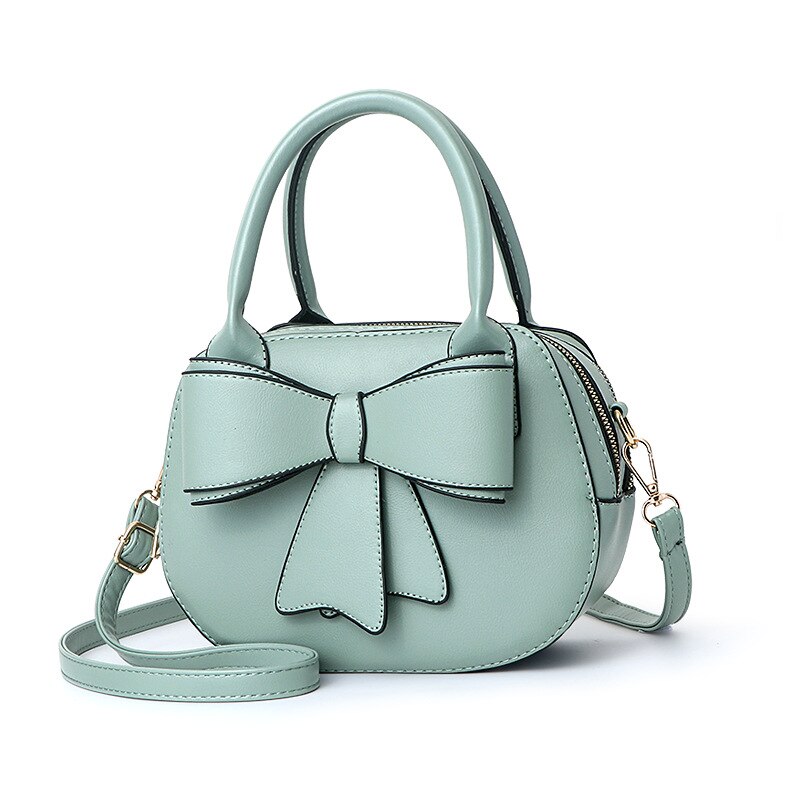 556937236 Ladies Handbag New Trendy Small Fresh Bow Net Red Bag Fashion All-match Single Shoulder Messenger Bag - imagine 1