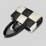 Large Capacity Fashion Tote Bag for Women, Quilted Nylon Padded Shoulder Bag with Designer Touch - Winter - imagine 4