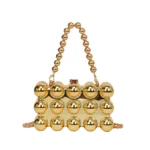 Fashionable mini lipstick bag trendy and versatile pearl chain crossbody bag - imagine 9