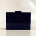 Geometric Colorful Splicing Acrylic Small Square Bag Dinner Bag New One Shoulder Cross Body Handbag - imagine 5