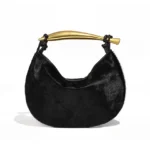 New Women's Bags Genuine Horsehide Shoulder Bag Cows Pattern Detachable Strap Messenger Bag - imagine 5