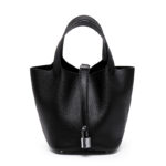 Head layer cowhide bucket bag women's leather high-end handbag - imagine 12
