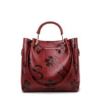 Handbag Women's Fashion Embossed Tote Bag Large Capacity Maternity Bucket Bag - imagine 9