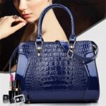 Fashion Crocodile Pattern Ladies Handbag Solid Color Shoulder Bag High Quality Leather Messenger Bags Multifunctional Travel Bag - imagine 3