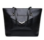 Oil wax leather mother bag two-piece handbag shoulder bag ladies bag - imagine 9
