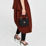 New rattan black straw Shoulder Bag Women hand-woven Messenger Bag Summer Beach Square box Straw Handbag For lady Bolsa Feminina - imagine 3