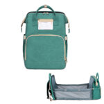 Mom Backpack Diaper Bags With Changing Pad Portable Folding Multifunctional Baby Bed Bags Travel Backpack Mochila Baby Nappy Bag