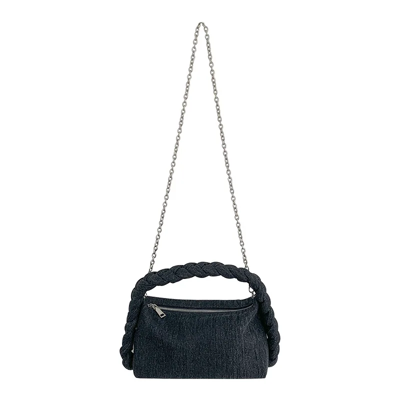 556936859 Women's Handbag Twisting Crossbody Bag Flap Tote Spring New Jeans Retro Shoulder Bag - imagine 1