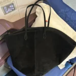 Faux Suede Frosted Tote Bags For Women Luxury Designer Handbags And Purses 2023 New In Vintage Large Capacity Shoulder Bucket - imagine 6