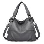 Middle-aged and elderly women's mother bag large capacity shoulder crossbody handbag sheepskin soft leather bag - imagine 6