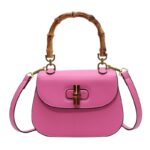Handheld bamboo bag women's shoulder bag retro saddle bag - imagine 7