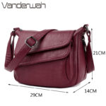 Summer Bag Leather Luxury Handbags Women Bags Designer Women Shoulder Messenger Bags For Women Sac A Main Femme - imagine 3