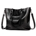 Women Leather Handbags Lady Large Tote Bag Female Pu Shoulder Bags Bolsas Femininas Sac A Main Brown Black Red - imagine 8