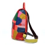 New Leather Shoulder Bag Women's Large Capacity Cowhide Travel Bag Splice Handbag Fashion Color Contrast Bag - imagine 6