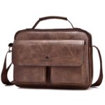 Men's Business Satchel Single Shoulder Bag Cross Body Large Capacity Single Shoulder Leisure Bag Messenger Bag - imagine 2