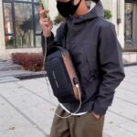 Waterproof Anti Theft Designer Password Lock Bag Usb Crossbody Sling Bags For Men Chest Bags - imagine 2
