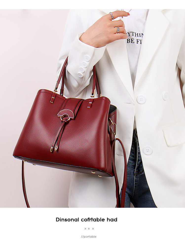 556934974 High Quality Exquisite Ladies Handbag Solid Color Shoulder Messenger Bags for Women New Casual Crossbody Bag Purses and Handbags - imagine 1