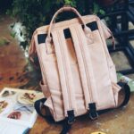 Mummy Diaper Backpacks Fashion Nappy Bag Large Capacity Baby Nursing Handbag High Quality PU Leather Travel Backpack MBG0150 - imagine 3