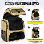 Fishing Backpack with Rod Holder, Tackle Organizer Box & Hiking Storage - imagine 9