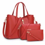 Women Bag Top-Handle Bags Female Famous Brand Women Messenger Bags Handbag Set PU Leather Composite Bag - imagine 3