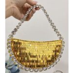 Ultra shiny diamond inlaid underarm bag with rhinestone shoulder bag for carrying - imagine 18