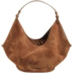 Women's Corduroy Small Shoulder Bag Solid Color Student School Bag Bag Winter Retro Travel Handbags Tote Bags