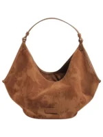 Women's Corduroy Small Shoulder Bag Solid Color Student School Bag Bag Winter Retro Travel Handbags Tote Bags