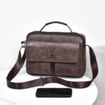 Men's Business Satchel Single Shoulder Bag Cross Body Large Capacity Single Shoulder Leisure Bag Messenger Bag - imagine 6