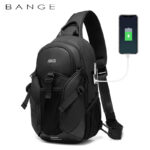 New Men's Summer Chest Bag Fashion Trend Atmospheric Business Messenger Bag All-Match USB Shoulder Bag - imagine 3