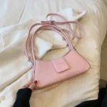 Small PU Leather Underarm Shoulder Bags for Women  Designer Fashion Handbags Trend Ladies Solid Color Crossbody Bag - imagine 10