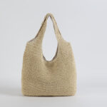 Rattan Bag New Hand-Woven Bag Straw Bag Shoulder Handbag - imagine 2