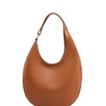 Single shoulder armpit bag genuine leather women's bag niche design crescent shaped bag crossbody tote bag versatile and trendy