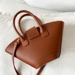 Vintage Shell Bags For Women Luxury Designer Handbags And Purses 2023 New In PU Top Handle Korean Small Shoulder Messenger Bag - imagine 4