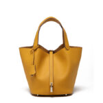 Head layer cowhide bucket bag women's leather high-end handbag - imagine 13