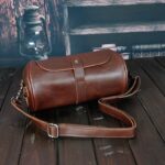 Fashionable Single Shoulder Cylinder Bag Retro Trendy and Personalized Creative Cylinder Bag