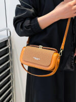Fashionable Trendy Elegant Small Square Bag Shoulder Crossbody Bag Literary Simple Handbag Luxury Retro Box Bag Wholesale - imagine 5