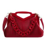 Fashion Triangle Handbag Designer Pleated Shoulder Bag for Women Clutch Purses High Quality Crossbody Bag Satchels Hobo Bags - imagine 7