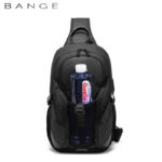 New Men's Summer Chest Bag Fashion Trend Atmospheric Business Messenger Bag All-Match USB Shoulder Bag - imagine 4