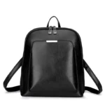 Women Backpack high quality PU Leather Fashion Backpacks Female Feminine Casual Large Capacity Vintage Shoulder Bags - imagine 7