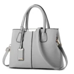 Women Bag Vintage Casual Tote Top-Handle Women Messenger Bags Shoulder student Handbag Purse Wallet Leather - imagine 5