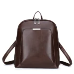 Women Backpack high quality PU Leather Fashion Backpacks Female Feminine Casual Large Capacity Vintage Shoulder Bags - imagine 3