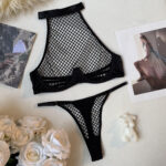 Sexy  Style Fishnet Black Lingerie Set for Women - imagine 6