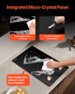 1800W 2 Burner Induction Cooktop Electric Countertop Burner Knob Control - imagine 5