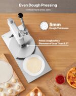 9.5 In Manual Pizza Dough Press Machine Pizza Pastry Sheeter Stainless Steel - imagine 5