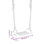 Swing Seats with Ropes, 2 pcs., Blue, 38x16 cm, Polyethylene - imagine 8