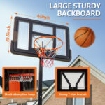 Outdoor Basketball Hoop 4.2-10 Feet Adjustable Height - imagine 3