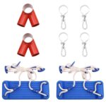 Swing Seats with Ropes, 2 pcs., Blue, 38x16 cm, Polyethylene - imagine 3