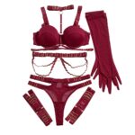 New gathering and shaping style underwear five piece set