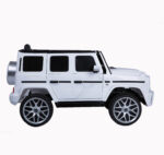 Mercedes Benz G63 Children's Electric Vehicle with Remote Control 12V Music, Horn, Spring Suspension, Safety Lock and License - imagine 9