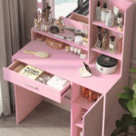 Makeup Vanity Desk with Mirror & Light - imagine 2
